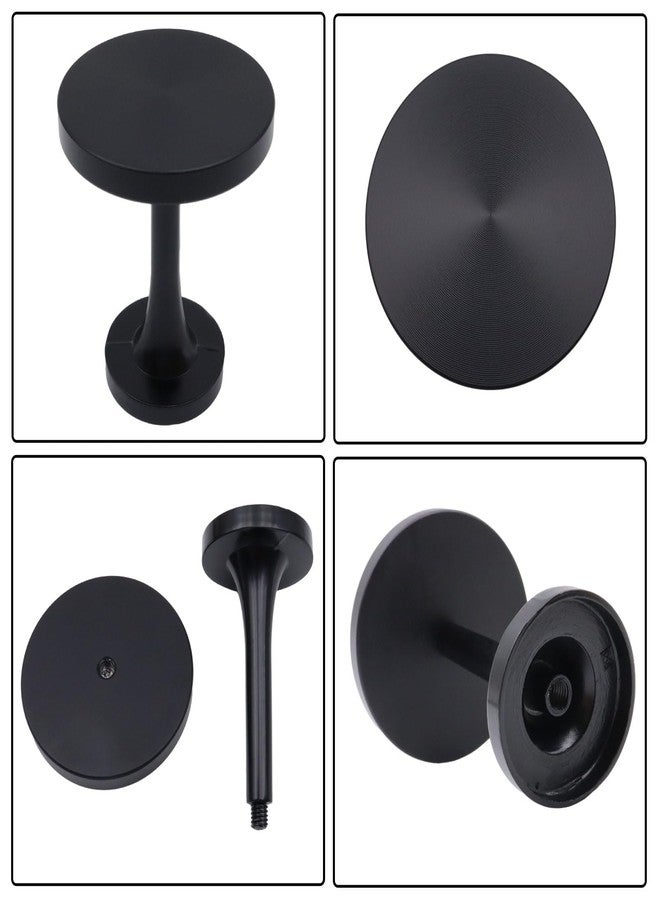 Shonmogar Curtain Tiebacks 2 Pack Curtain Holdbacks Zinc Alloy Curtain Tiebacks Wall Mounted with Screws, Decorative Curtain Holders for Drapes Stylish Black Curtain Tieback Hooks for Home Office - Image 5